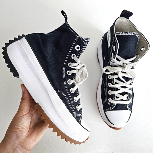 Converse Run Star Hike Canvas High-Top Platform Sneakers Size 7.5 Men / 9 Women - Picture 2 of 16